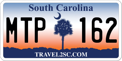 SC license plate MTP162