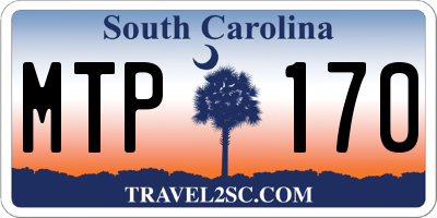 SC license plate MTP170