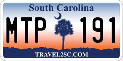 SC license plate MTP191