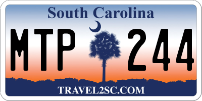 SC license plate MTP244