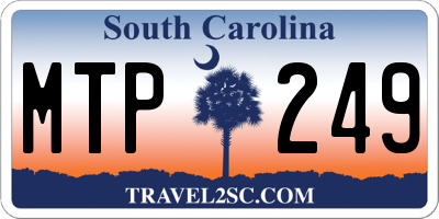 SC license plate MTP249