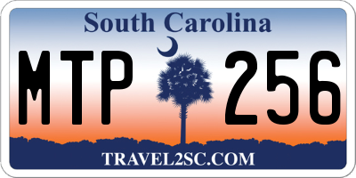 SC license plate MTP256