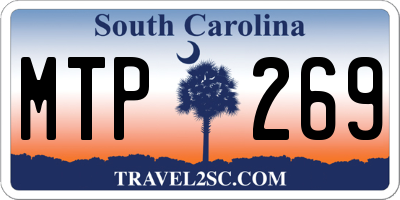 SC license plate MTP269