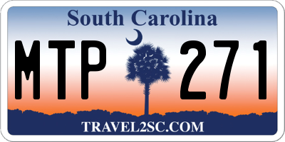 SC license plate MTP271
