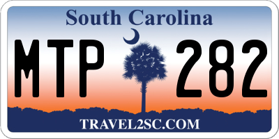 SC license plate MTP282