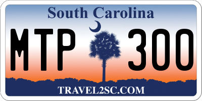 SC license plate MTP300