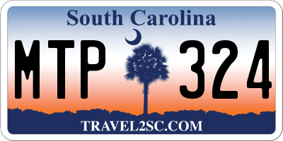 SC license plate MTP324