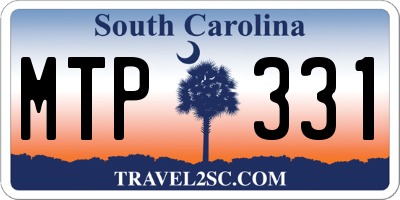 SC license plate MTP331