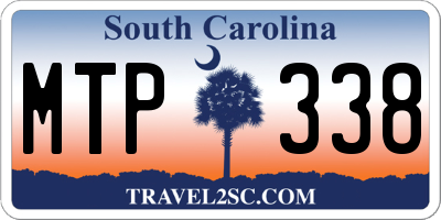 SC license plate MTP338