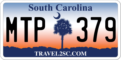 SC license plate MTP379