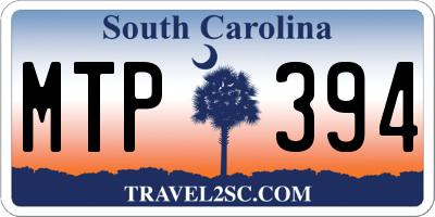 SC license plate MTP394