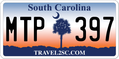 SC license plate MTP397