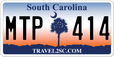 SC license plate MTP414