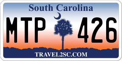 SC license plate MTP426