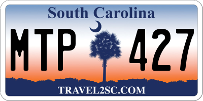 SC license plate MTP427