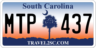 SC license plate MTP437