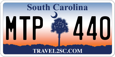 SC license plate MTP440