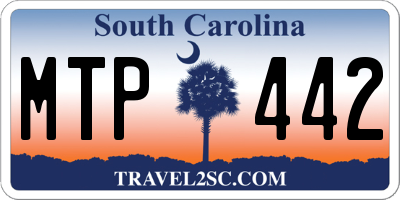 SC license plate MTP442