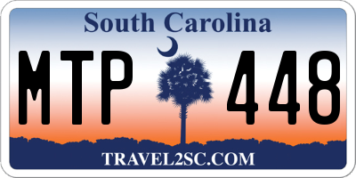 SC license plate MTP448
