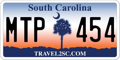 SC license plate MTP454