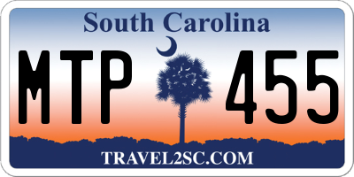 SC license plate MTP455