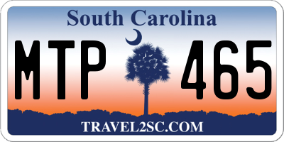 SC license plate MTP465