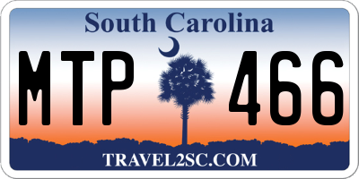 SC license plate MTP466