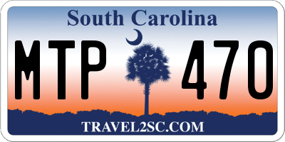 SC license plate MTP470
