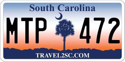 SC license plate MTP472