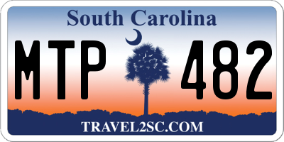 SC license plate MTP482