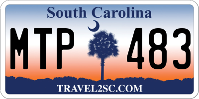 SC license plate MTP483