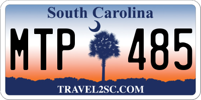SC license plate MTP485