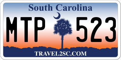 SC license plate MTP523
