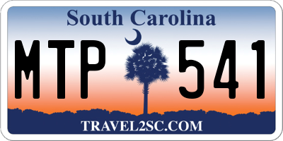 SC license plate MTP541