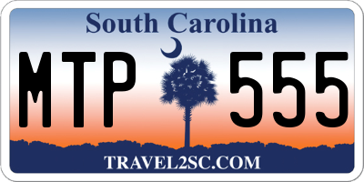 SC license plate MTP555