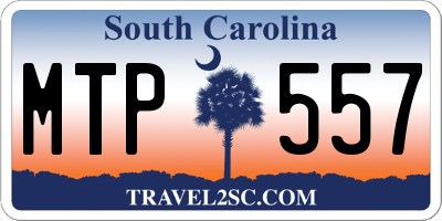 SC license plate MTP557