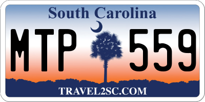 SC license plate MTP559