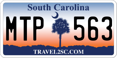 SC license plate MTP563