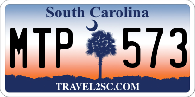 SC license plate MTP573