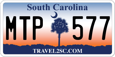 SC license plate MTP577
