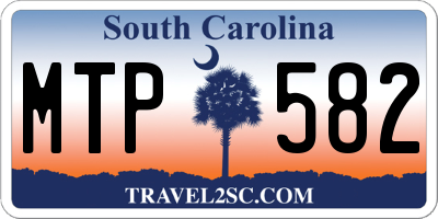 SC license plate MTP582