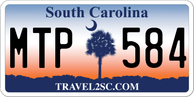SC license plate MTP584
