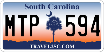 SC license plate MTP594