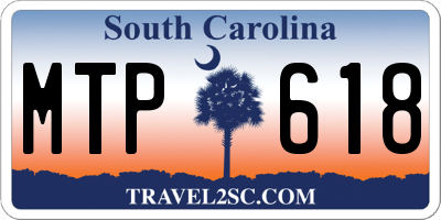 SC license plate MTP618