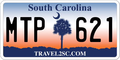 SC license plate MTP621