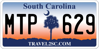 SC license plate MTP629