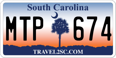 SC license plate MTP674