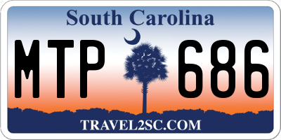 SC license plate MTP686