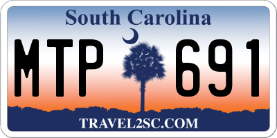 SC license plate MTP691