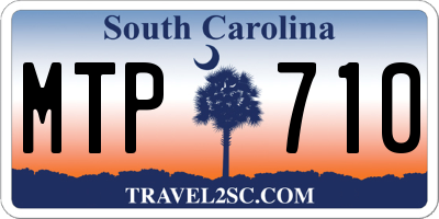 SC license plate MTP710